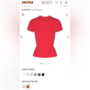 SKIMS Limited Edition Cotton Jersey T-Shirt (sold out size!)